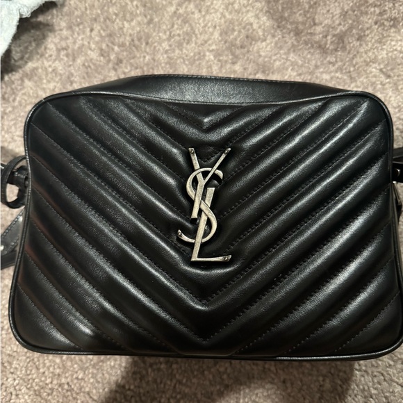 Yves Saint Laurent Handbags - Saint Laurent Lou Medium YSL Quilted Camera Crossbody